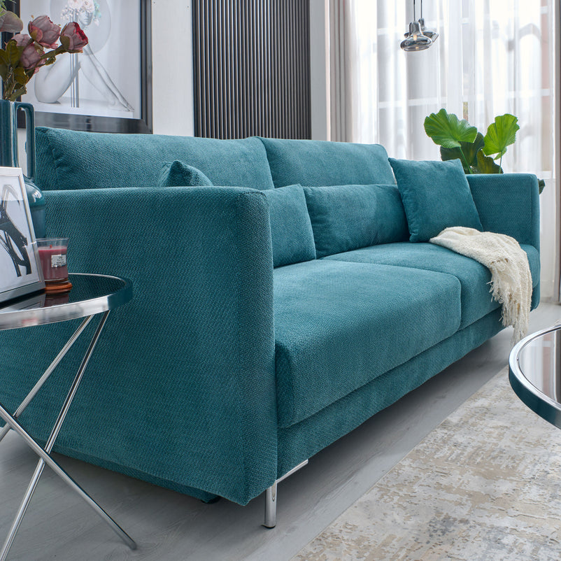 BRESCIA Canapea extensibilă, 3 locuri, stofă