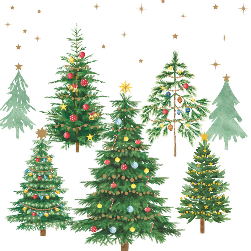 FESTIVE TREES Set 20 șervețele
