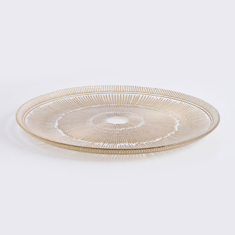 SOLEIL Farfurie fel principal, sticlă, D.28cm