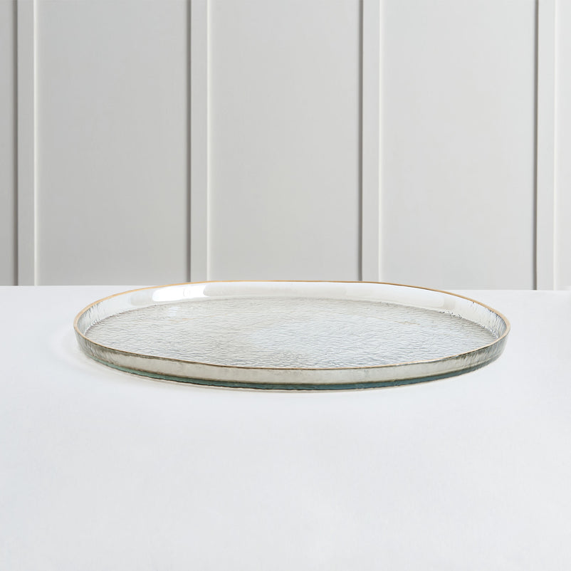 STEEP Platou, sticlă, D.28cm