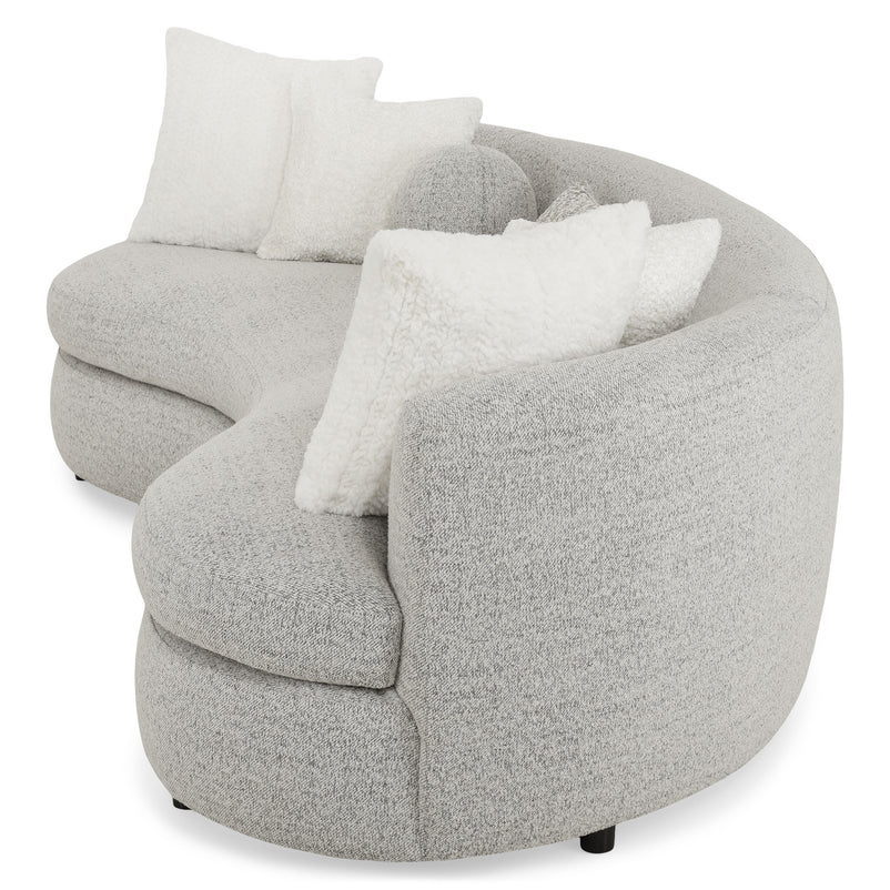 SEDALIA Canapea, 6 perne decor incluse, stofă