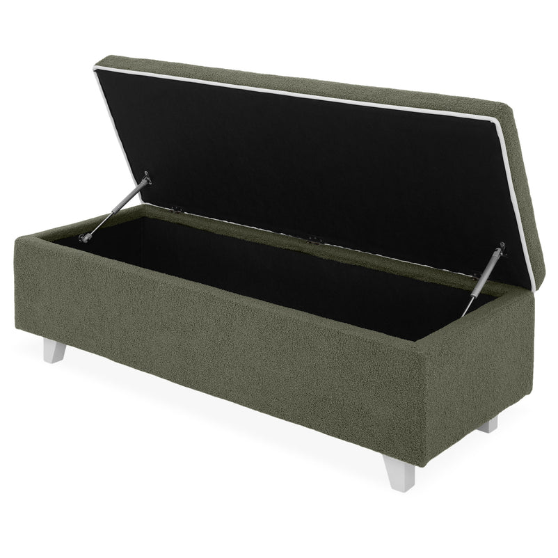 KOLLE Banchetă, ladă depozitare inclusă, stofă