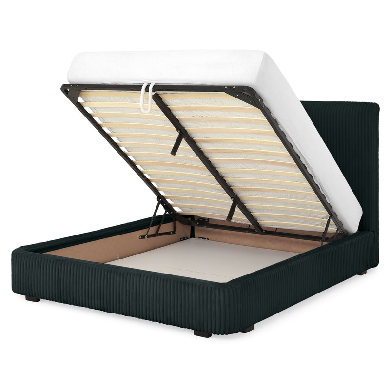 MARYANNE Pat tapițat, 160x200cm, ladă depozitare inclusă