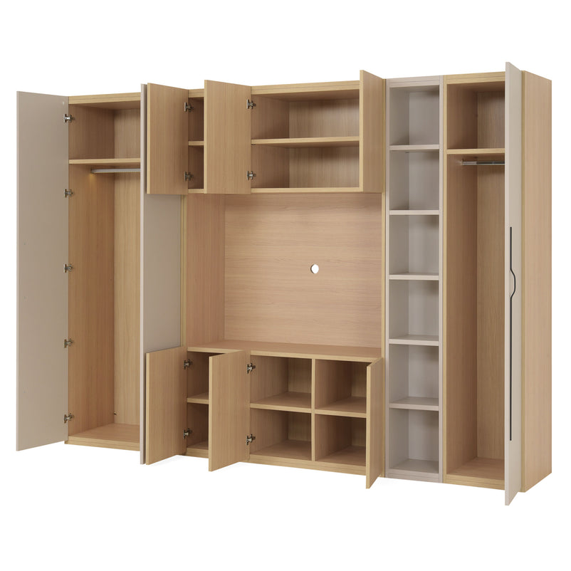 COMPACT Dressing 9 uși, spațiu TV