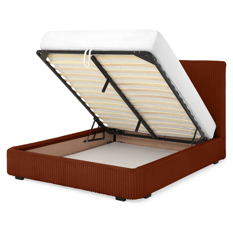 MARYANNE Pat tapițat, 160x200cm, ladă depozitare inclusă