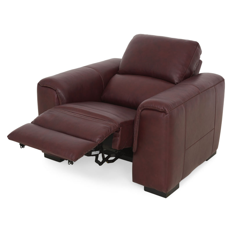 LISMORE Fotoliu cu recliner electric, piele