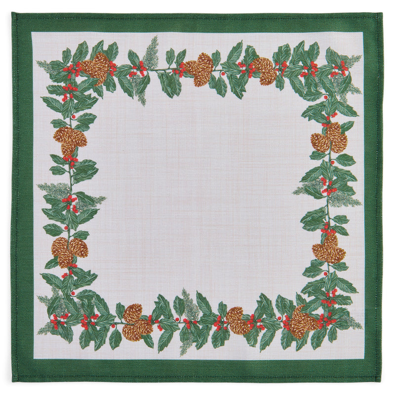 FIR CONES Set 6 șervețele masă