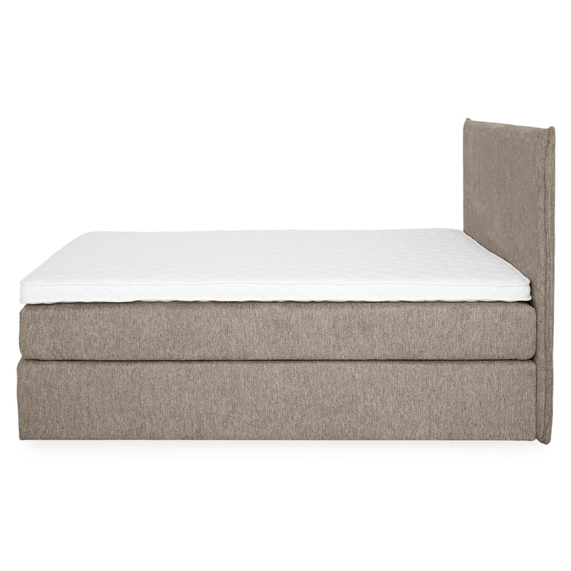 CARLINI Pat tapițat 160x200 cm, saltea și topper incluse