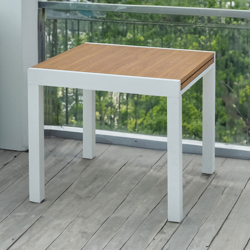 DRESDEN Set mobilier terasă/grădină, 4 scaune și masă extensibilă