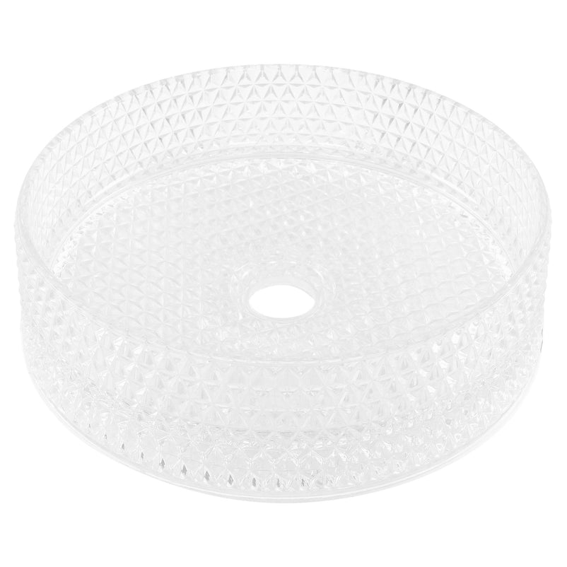 GLASS Lavoar rotund pe blat