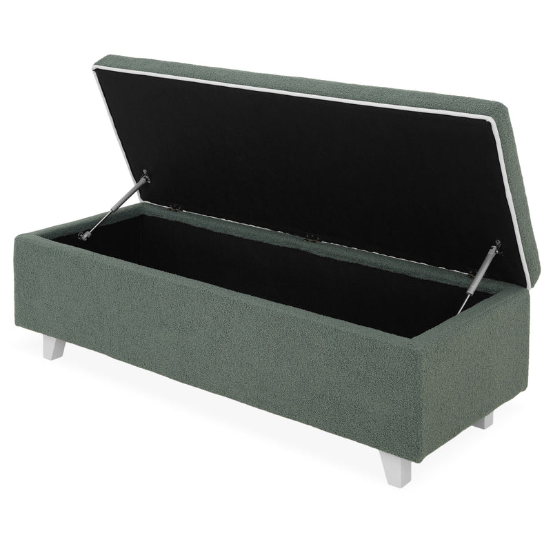 KOLLE Banchetă, ladă depozitare inclusă, stofă