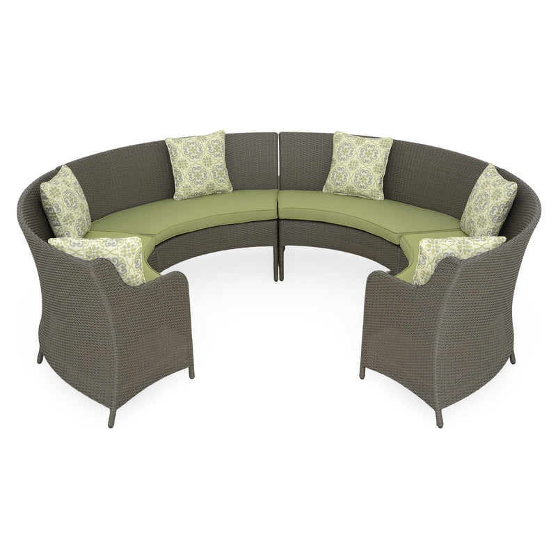 PASTO Set mobilier terasă/grădină, banchetă și masă