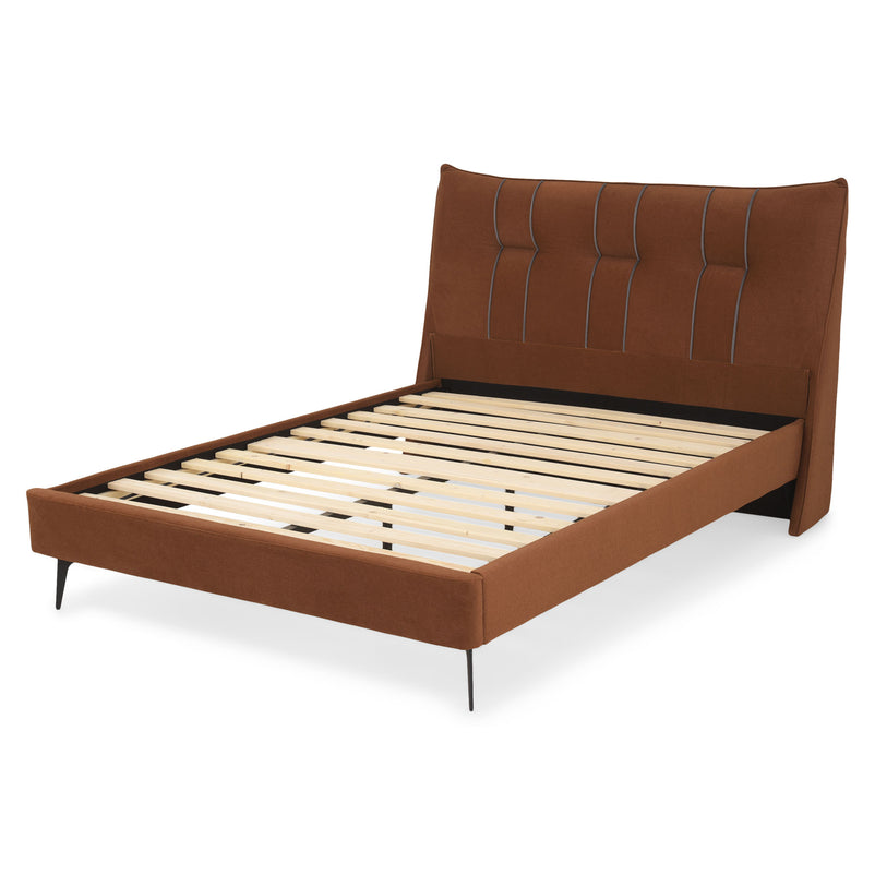 LARWIN Pat tapițat, 140x200cm, somieră inclusă