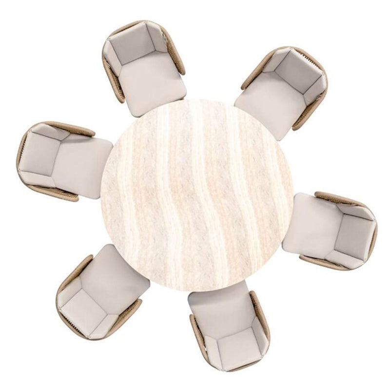 MALI Set mobilier terasă/grădină, 6 scaune și masă