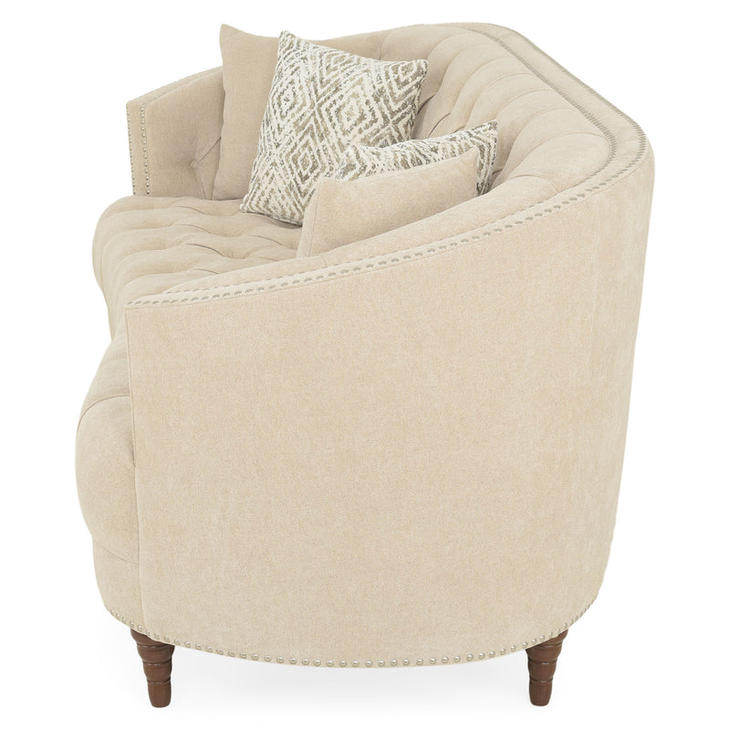 FOWEY Canapea 3 locuri, 4 perne decorative incluse, stofă