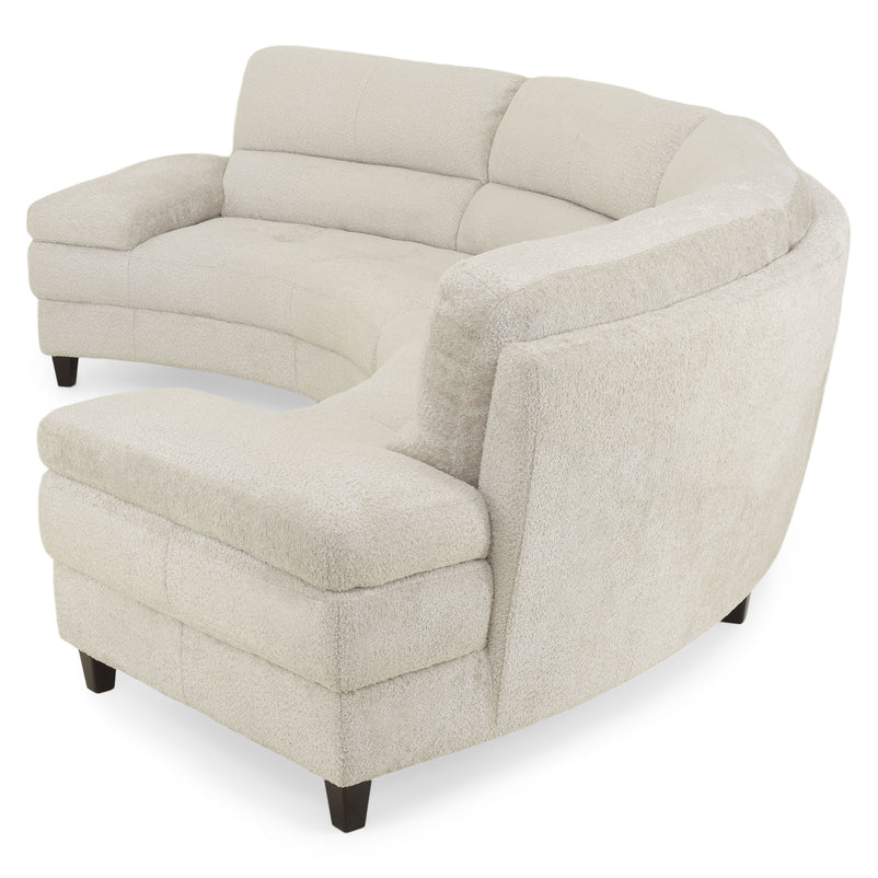 RODO Canapea semicerc cu brațe, stofă