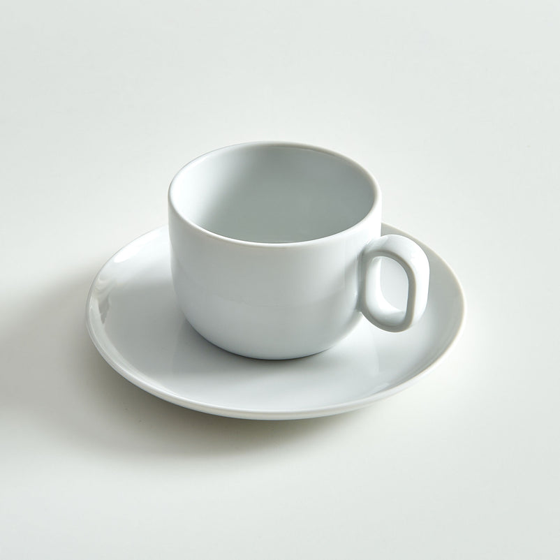 BARISTA CAPPUCCINO Set 2 cești cu farfurioară, poțelan, 160ml