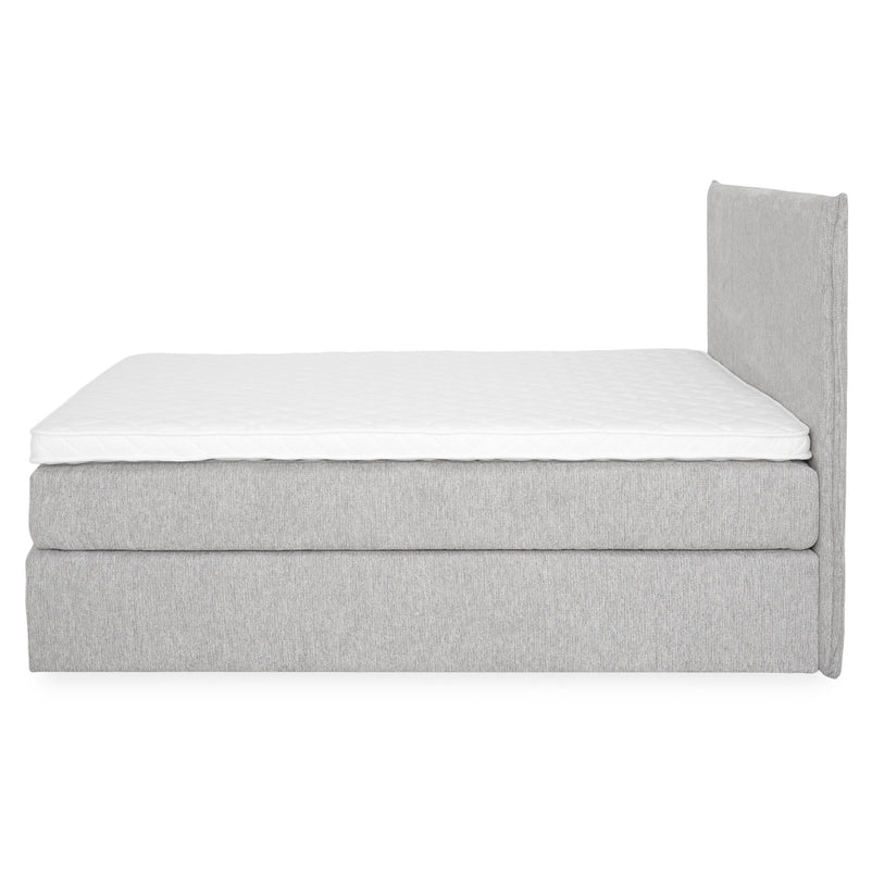 CARLINI Pat tapițat 160x200 cm, saltea și topper incluse