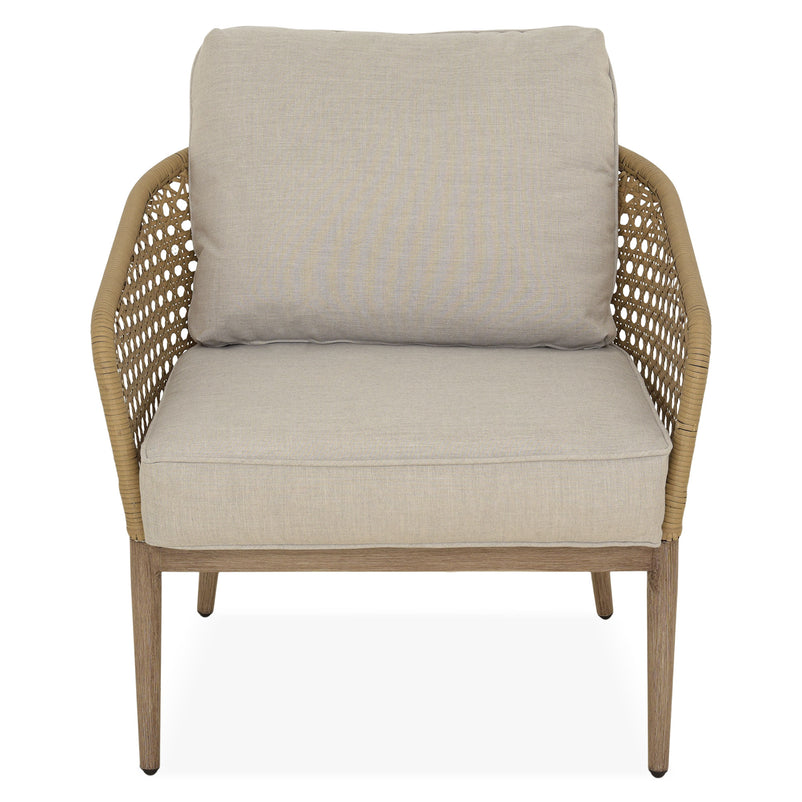 CORAL Set mobilier terasă/grădină, 2 fotolii și măsuță cafea