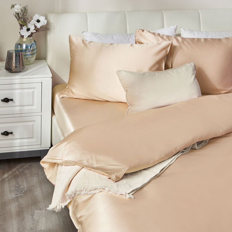 SILKY SATEEN Set așternut 4 piese, 200x220cm