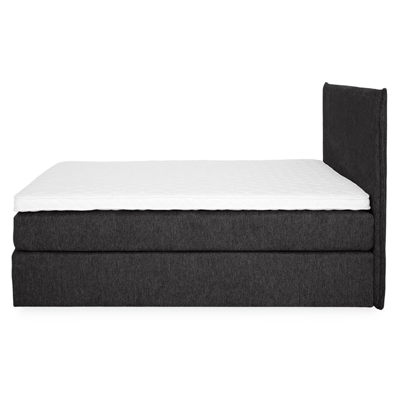 CARLINI Pat tapițat 160x200 cm, saltea și topper incluse