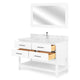 ALBYN Set mobilier baie, mască lavoar, lavoar, top, oglindă