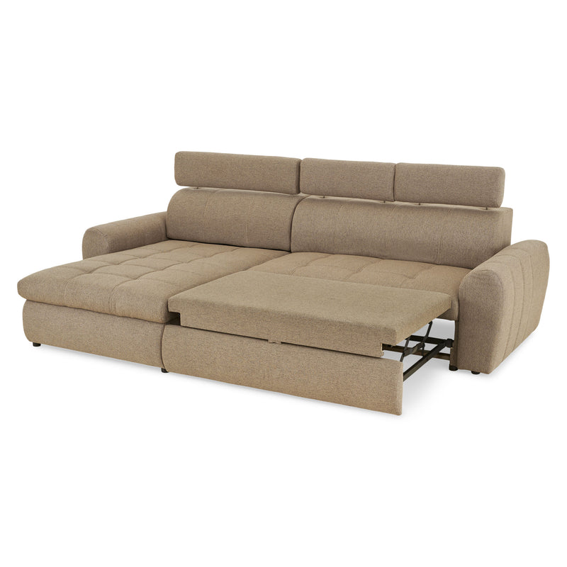 ELLA Colțar extensibil, șezlong interschimbil, ladă inclusă