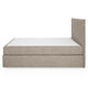 CARLINI Pat tapițat boxspring, 160x200cm, saltea inclusă