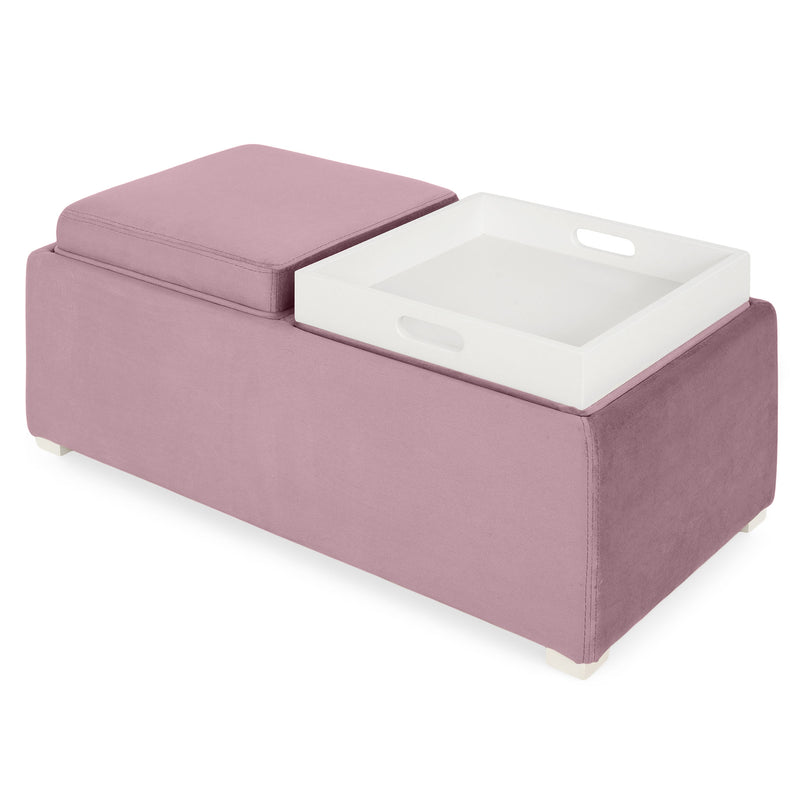 CUBIX Banchetă cu spațiu depozitare, stofă