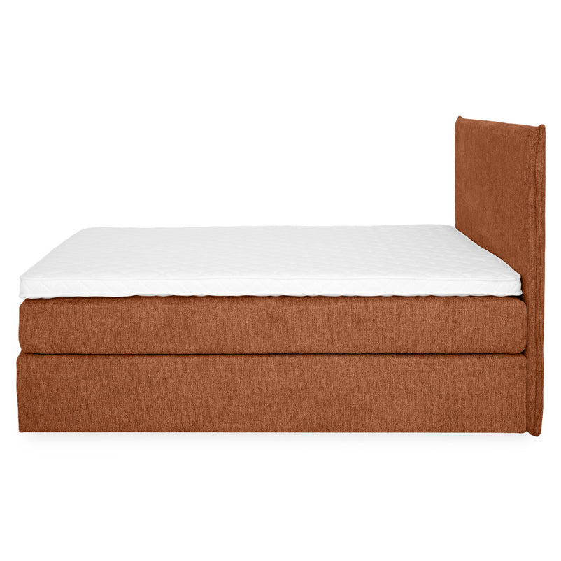 CARLINI Pat tapițat 160x200 cm, saltea și topper incluse