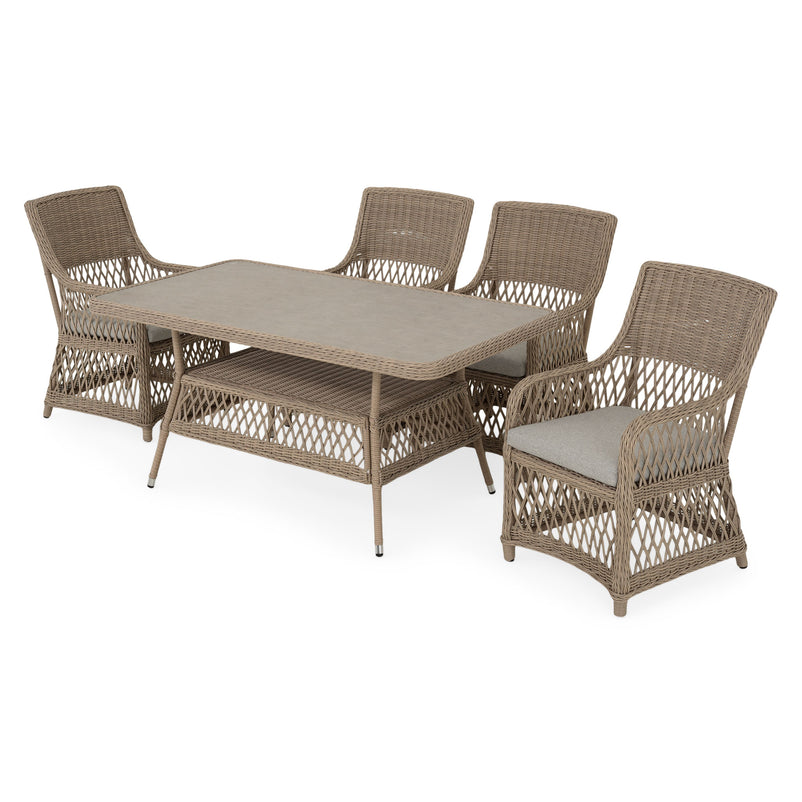 COSETTE Set mobilier terasă/grădină, 4 scaune și masă