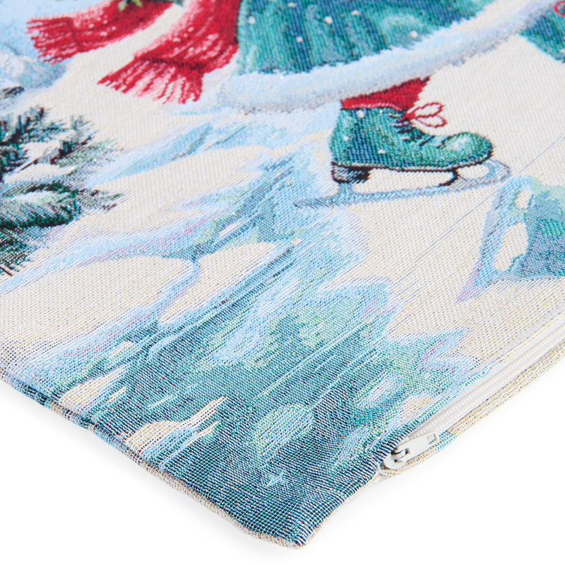 SKATING SANTA Pernă decorativă, 45x45cm