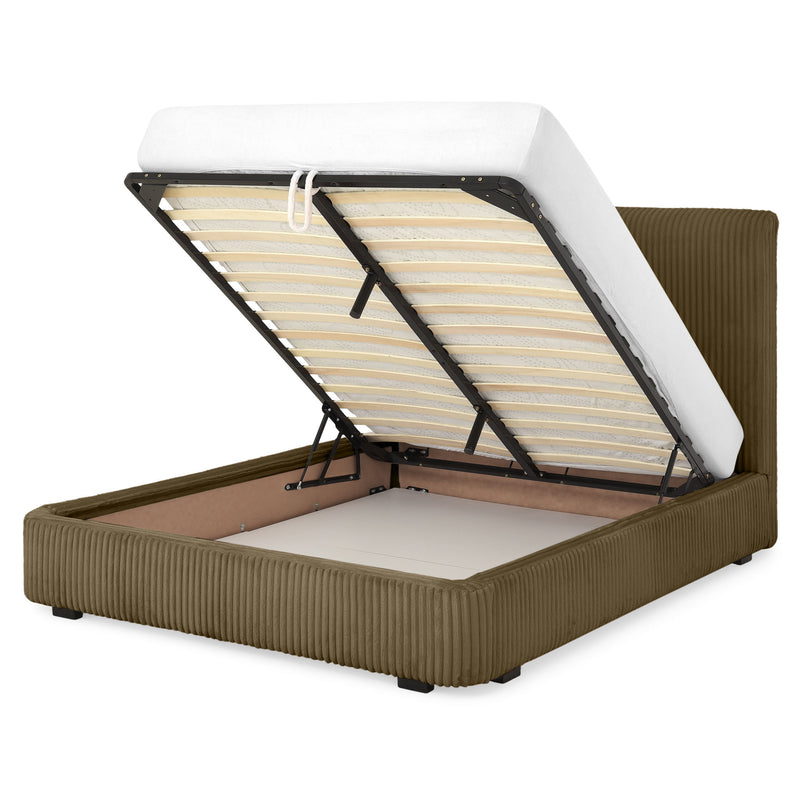 MARYANNE Pat tapițat, 160x200cm, ladă depozitare inclusă