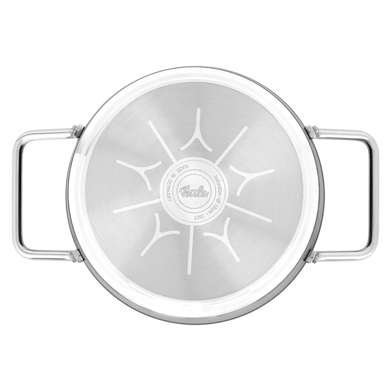 ADAMANT Oală cu mânere și capac, aluminiu, D.18cm