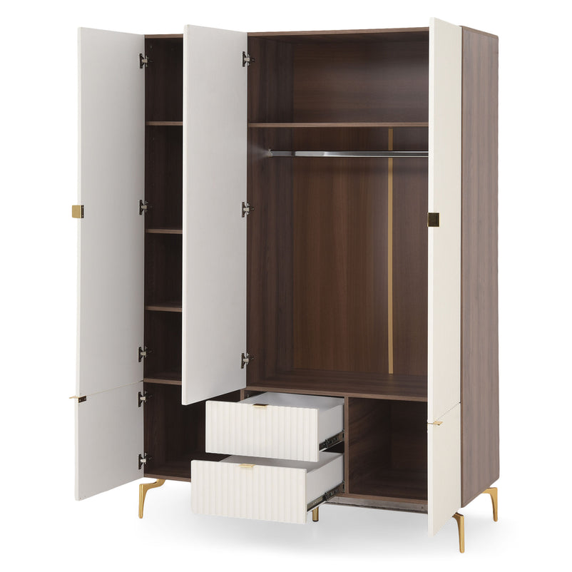 WAVE Dulap copii, 5 uși, 2 sertare