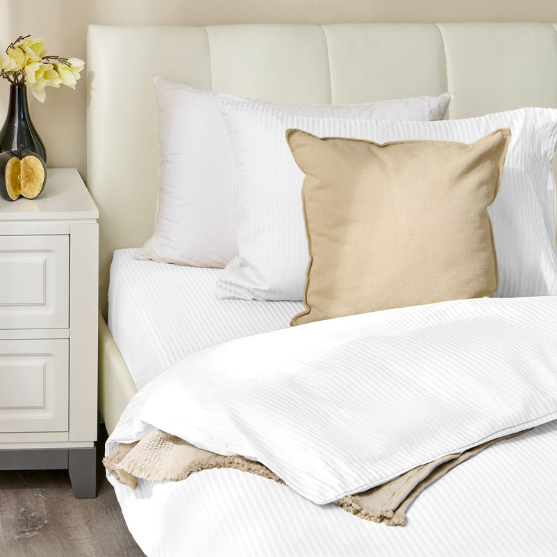 SATIN STRIPE Set așternut 3 piese, 140x220cm