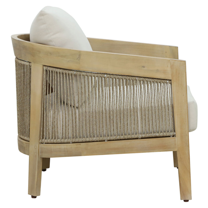 OLIVE Set mobilier terasă/grădină, 2 fotolii și măsuță