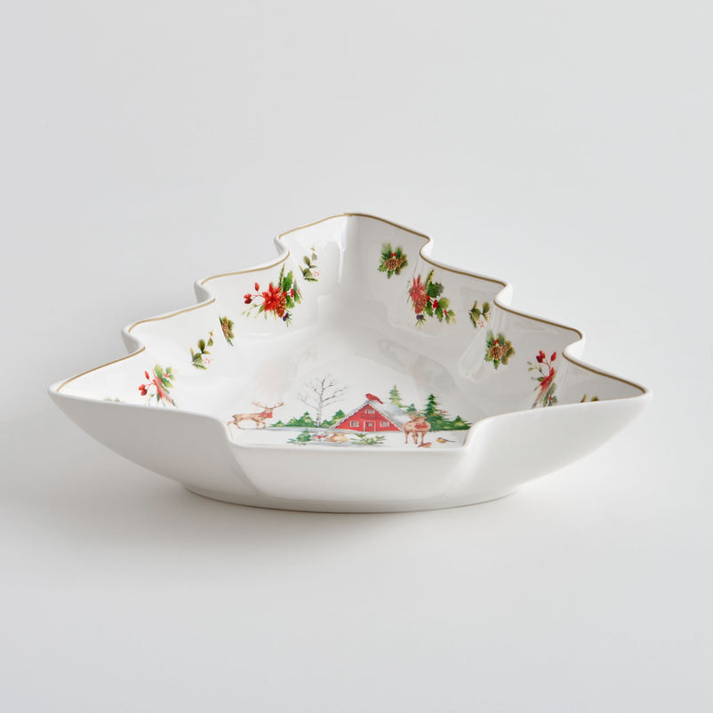 WONDERLAND Platou servire, porțelan, L.26cm