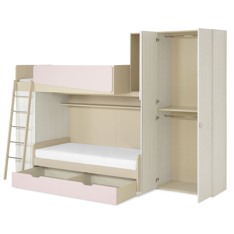 METROPOLIS KIDS Ansamblu cameră copii, dulapuri și 2 paturi suprapuse