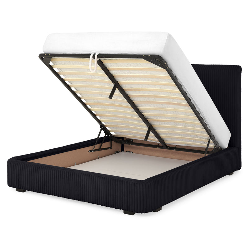 MARYANNE Pat tapițat, 160x200cm, ladă depozitare inclusă