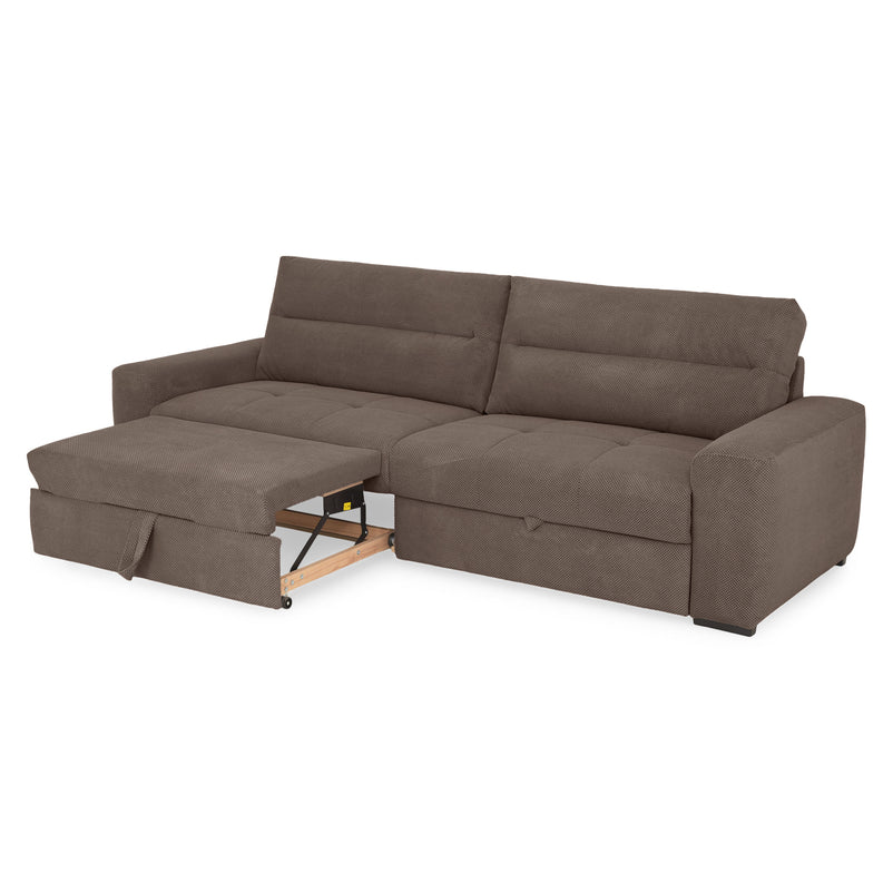 WIDE Canapea extensibilă, 4 locuri, stofă