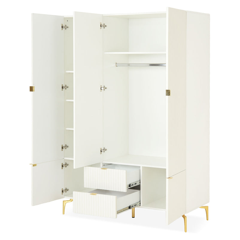 WAVE Dulap copii, 5 uși, 4 sertare