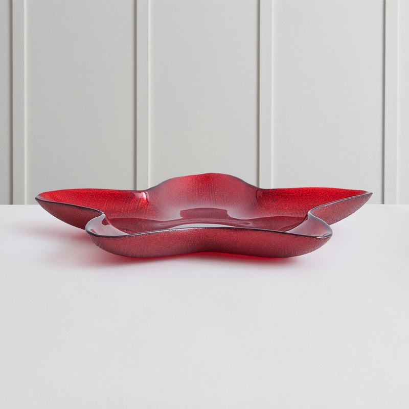 STAR Platou servire, sticlă, D.30cm