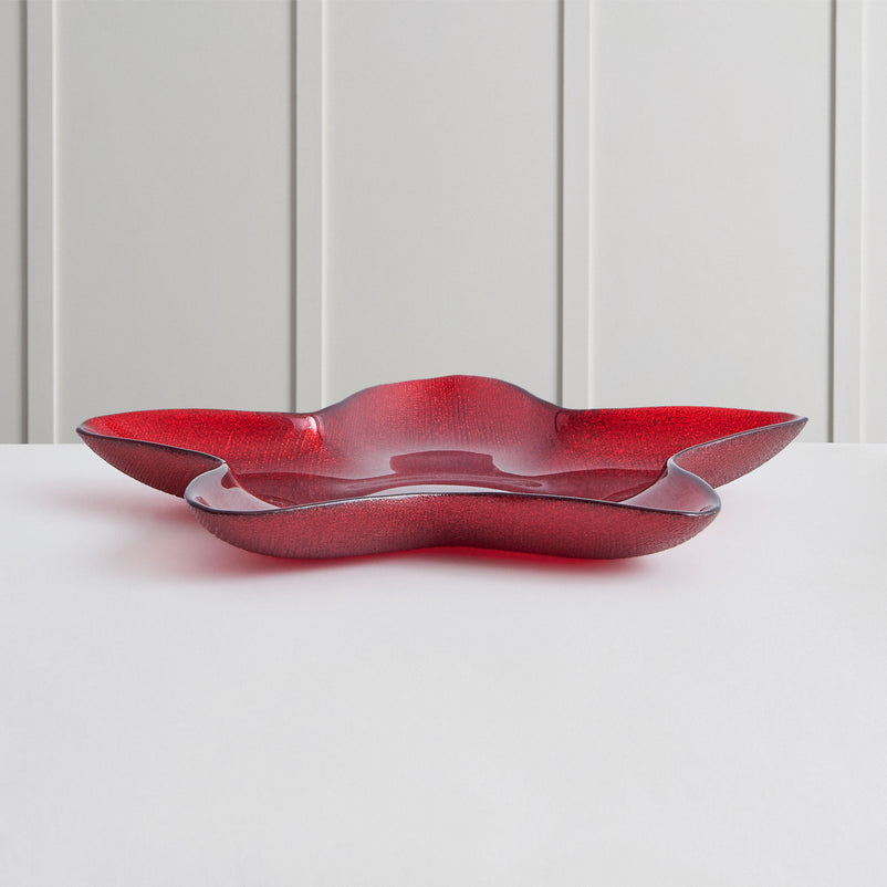 STAR Platou servire, sticlă, D.30cm