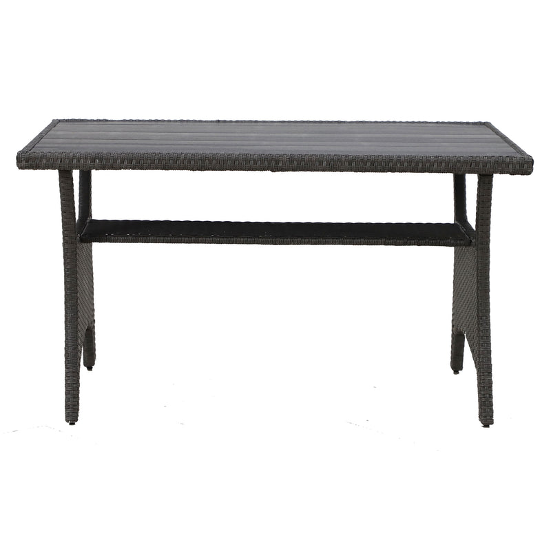 BAXTER Set mobilier terasă/grădină, 2 fotolii, canapea 3 locuri, 2 taburete și măsuță