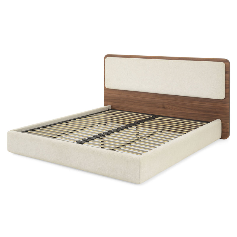 CAMERON Pat tapițat, 180x200cm, cu somieră inclusă