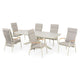 PERUGIA Set mobilier terasă/grădină, 6 scaune și masă