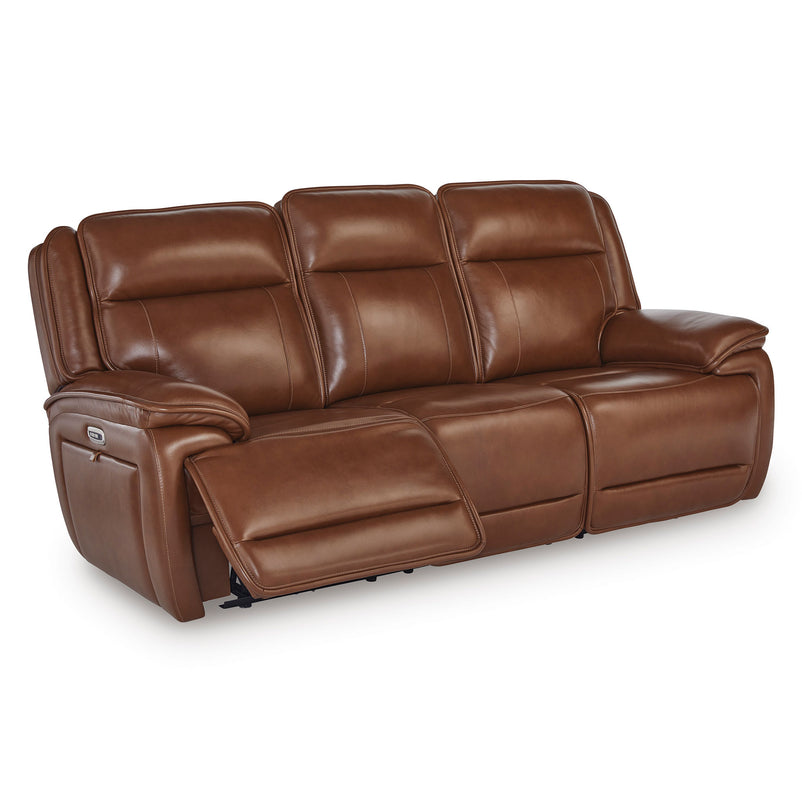 CRAWFORD Canapea 3 locuri, 2 reclinere electrice, piele