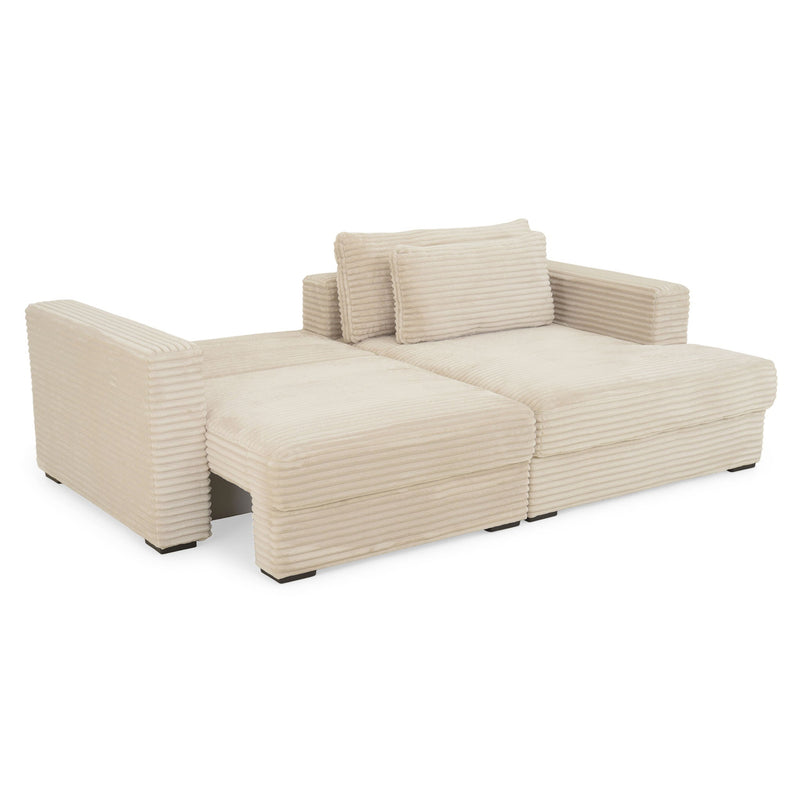 ERDING Colțar extensibil, șezlong stânga/dreapta și ladă depozitare, stofă