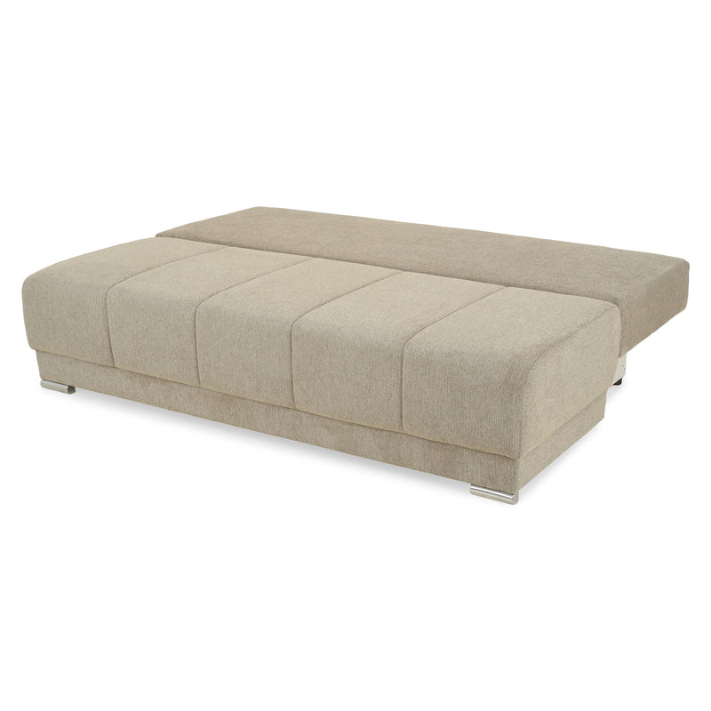 SOFIA Canapea extensibilă, cu ladă depozitare inclusă, stofă